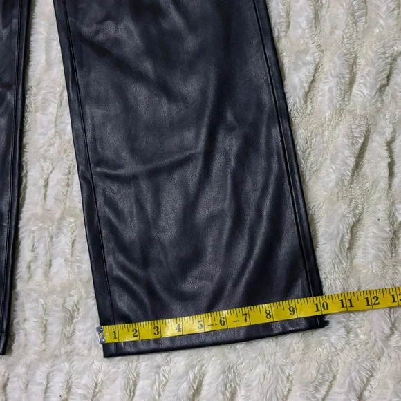 NWT BLANKNYC Women’s Franklin Leather High Rise Wide Leg Pants - Picture 11 of 13